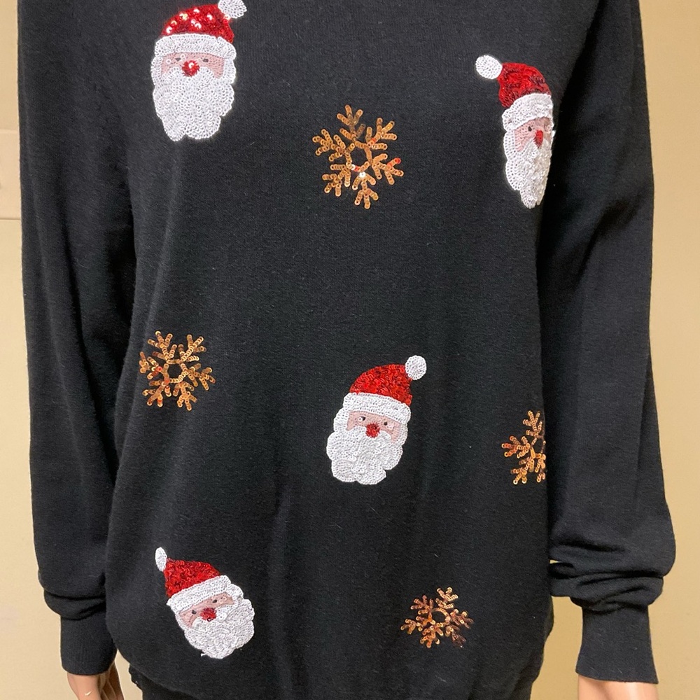 Black Santa Claus Sweater
